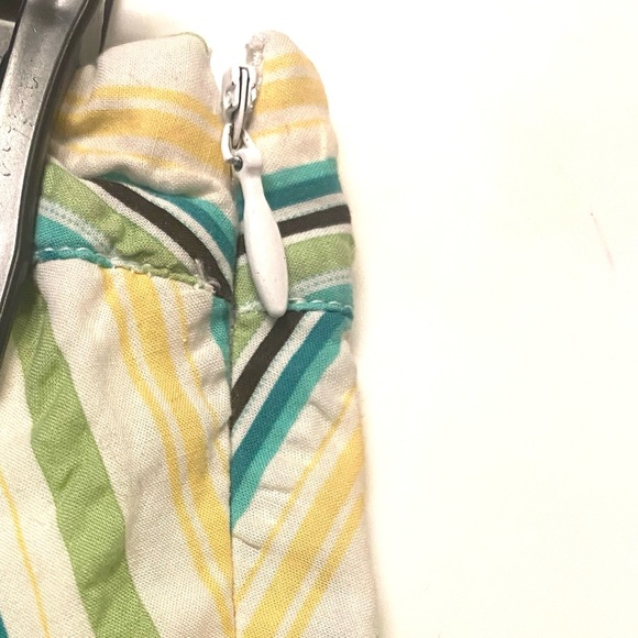 Ann Taylor Green Striped Skirt - Picture 2 of 3